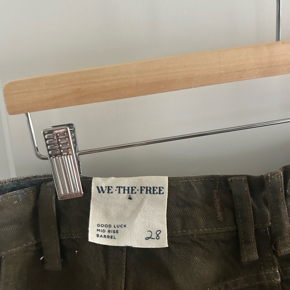 Free People Good Luck Coated High Waist Ankle Barrel Jeans - Picture 5 of 5